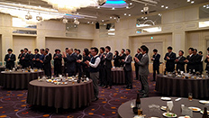表彰食事会のようす